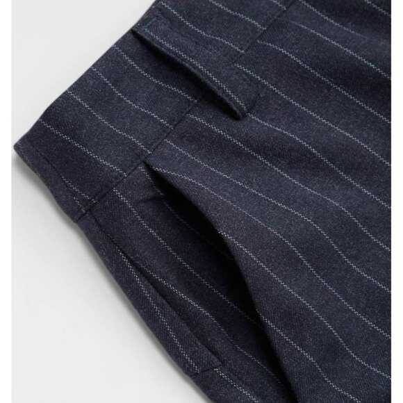 XL Flared Pants - Never Worn - Dark Navy Pinstripe - Picture 7 of 10